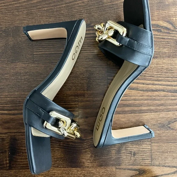 EGO Black and Gold “Link Up” Mule Sandal | US Size 9 - Picture 6 of 7